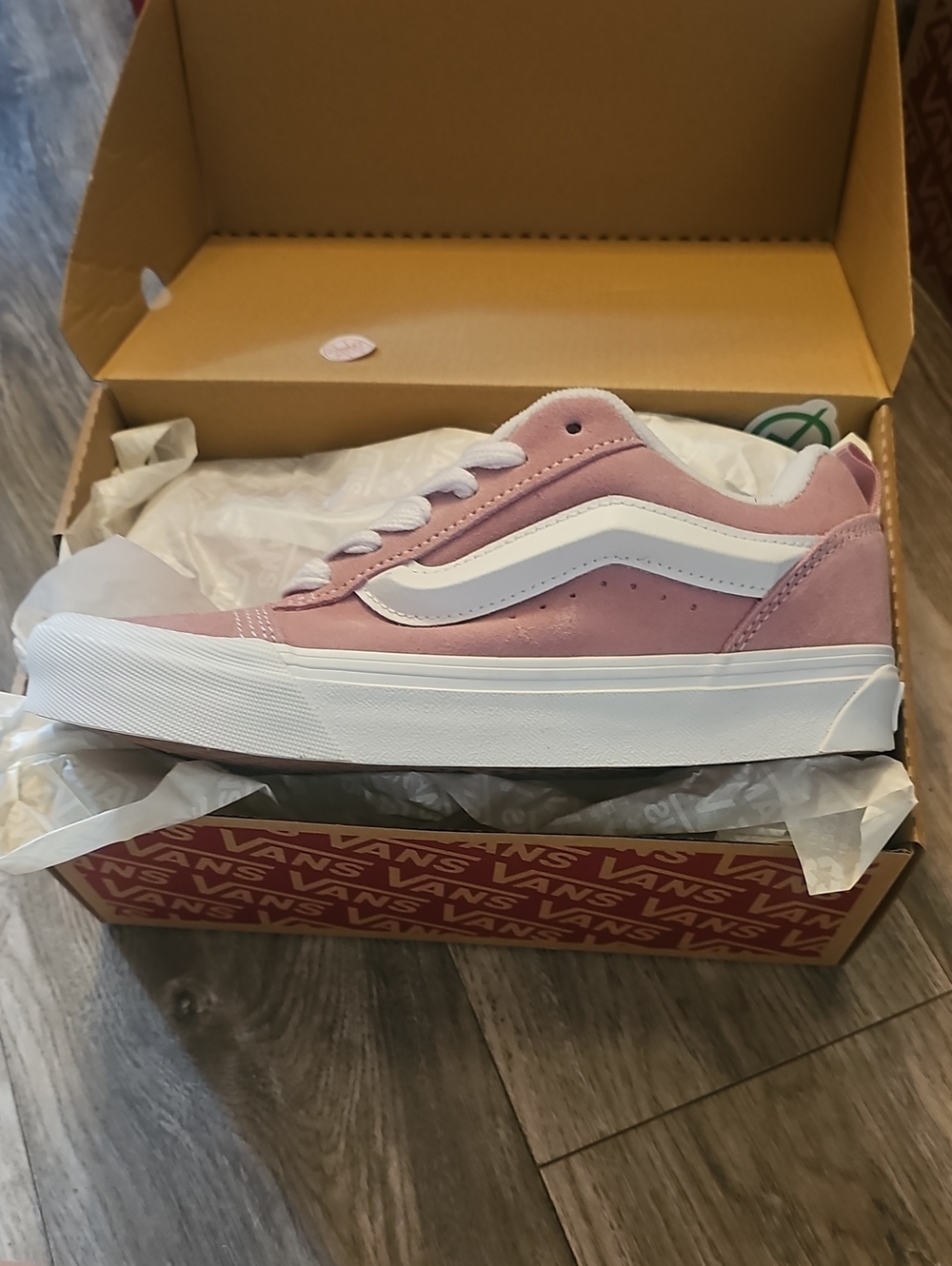 Vans Knu Skool Low Top Sneakers Pink Dawn & White